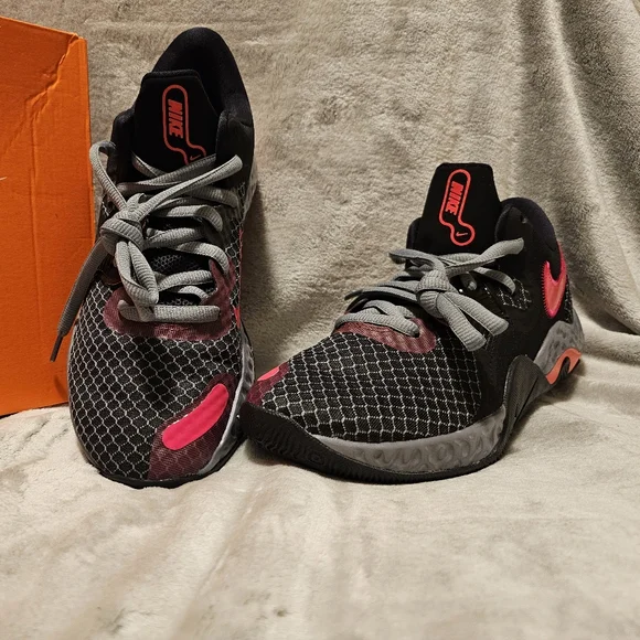 Nike Renew Elevate 2 Black/Siren Red-Pink Prime Basketball Shoes Men's 9 NIB - Picture 6 of 15